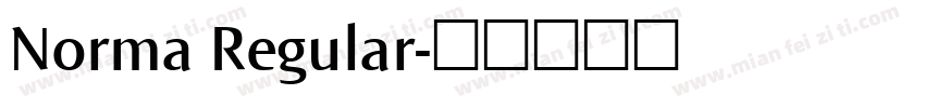 Norma Regular字体转换